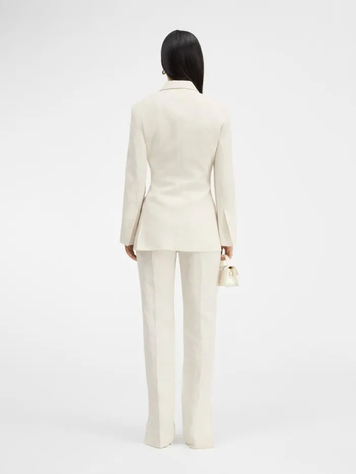 JACQUEMUS The Tibau Jacket Offwhite Women Coats and Jackets