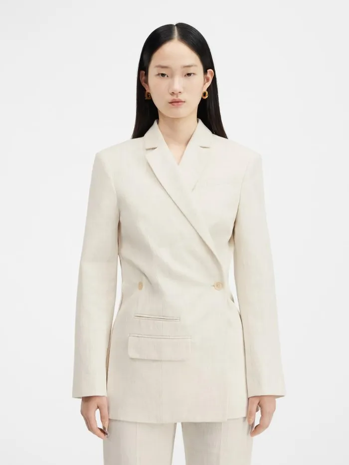 JACQUEMUS The Tibau Jacket Offwhite Women Coats and Jackets