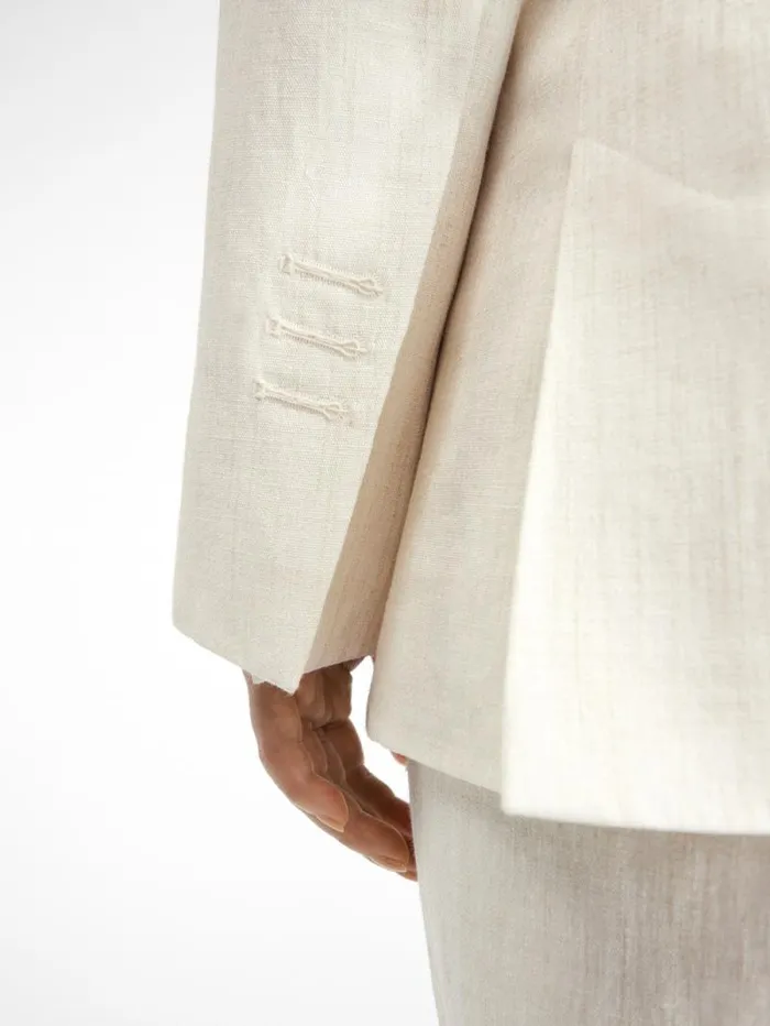 JACQUEMUS The Tibau Jacket Offwhite Women Coats and Jackets
