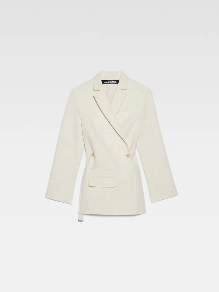 JACQUEMUS The Tibau Jacket Offwhite Women Coats and Jackets