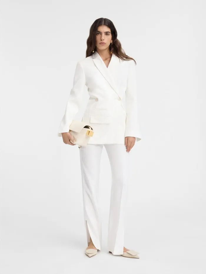 JACQUEMUS The Tibau Jacket White Women Coats and Jackets