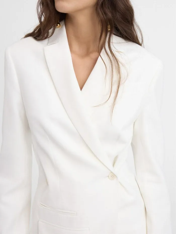 JACQUEMUS The Tibau Jacket White Women Coats and Jackets