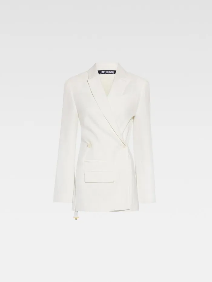 JACQUEMUS The Tibau Jacket White Women Coats and Jackets