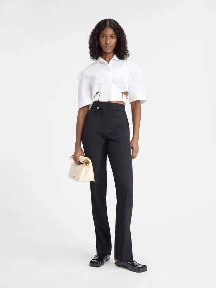 JACQUEMUS The Tibau Pants Black Women Suits