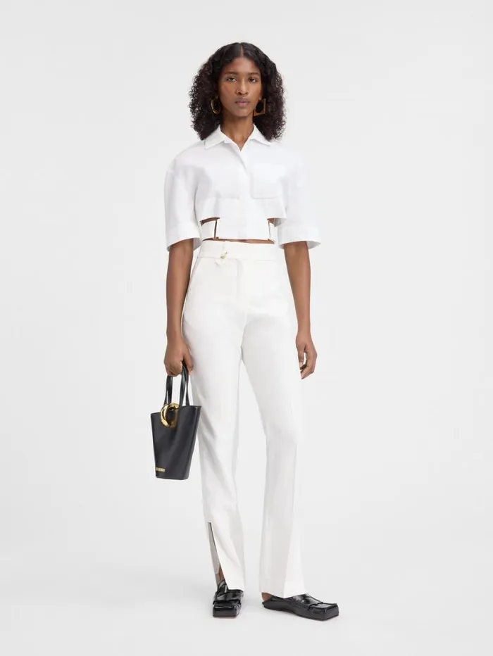 JACQUEMUS The Tibau Pants White Women Suits