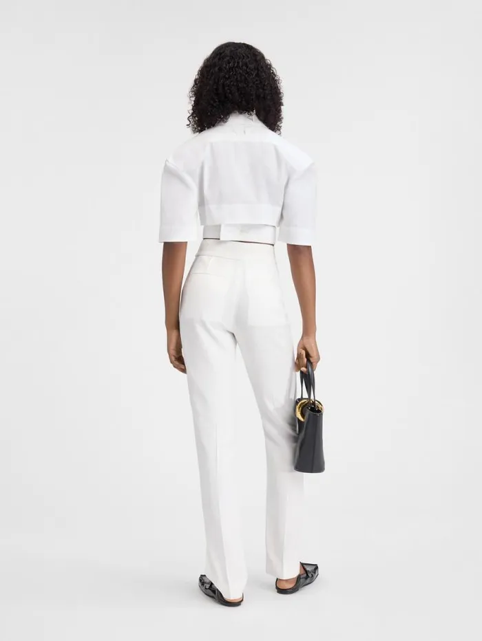 JACQUEMUS The Tibau Pants White Women Suits JACQUEMUS The Tibau Pants White Women Suits
