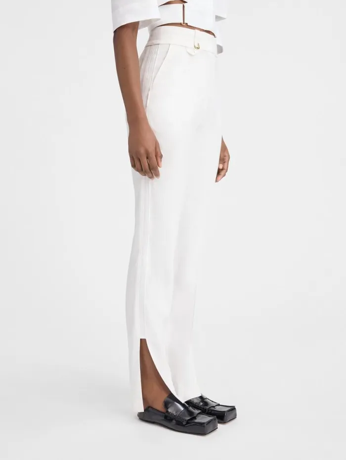 JACQUEMUS The Tibau Pants White Women Suits JACQUEMUS The Tibau Pants White Women Suits