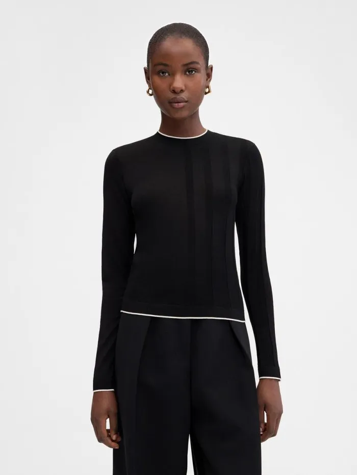 JACQUEMUS The Tricot Sweater Black Women Tops and Shirts