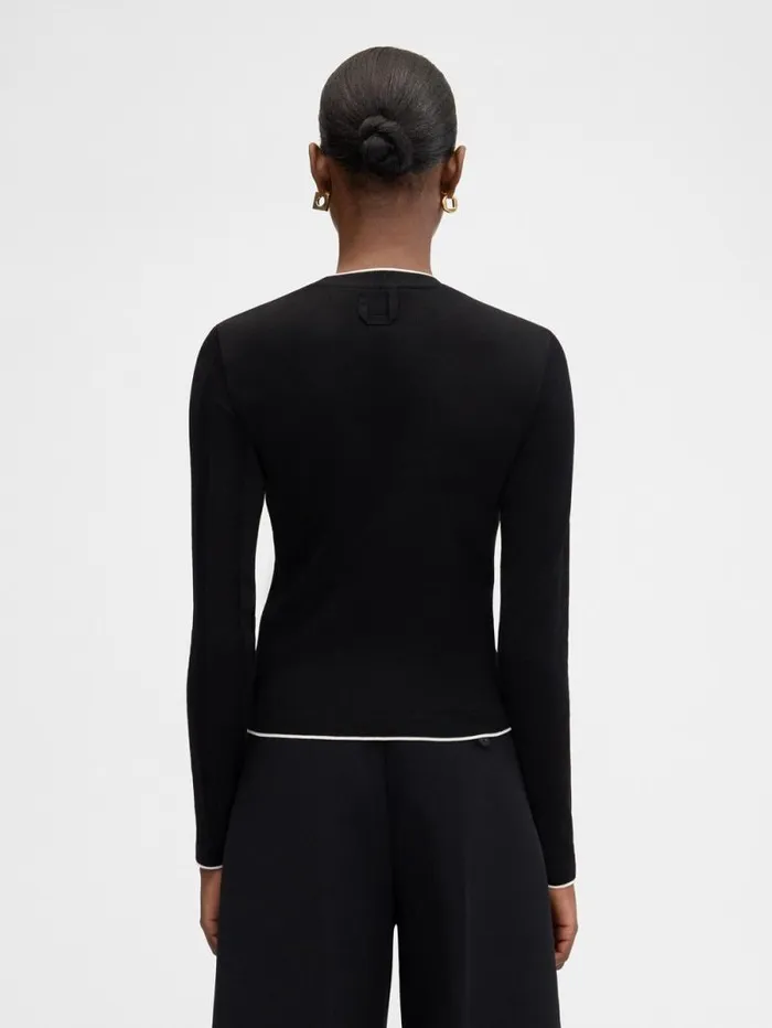 JACQUEMUS The Tricot Sweater Black Women Tops and Shirts JACQUEMUS The Tricot Sweater Black Women Tops and Shirts