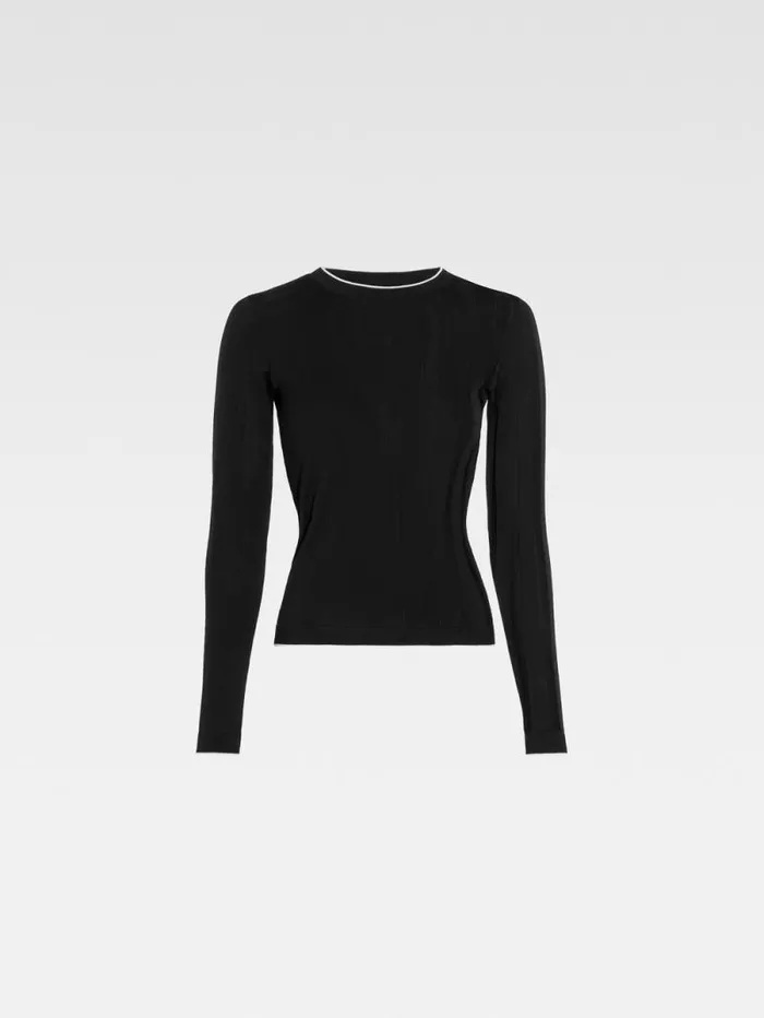 JACQUEMUS The Tricot Sweater Black Women Tops and Shirts JACQUEMUS The Tricot Sweater Black Women Tops and Shirts