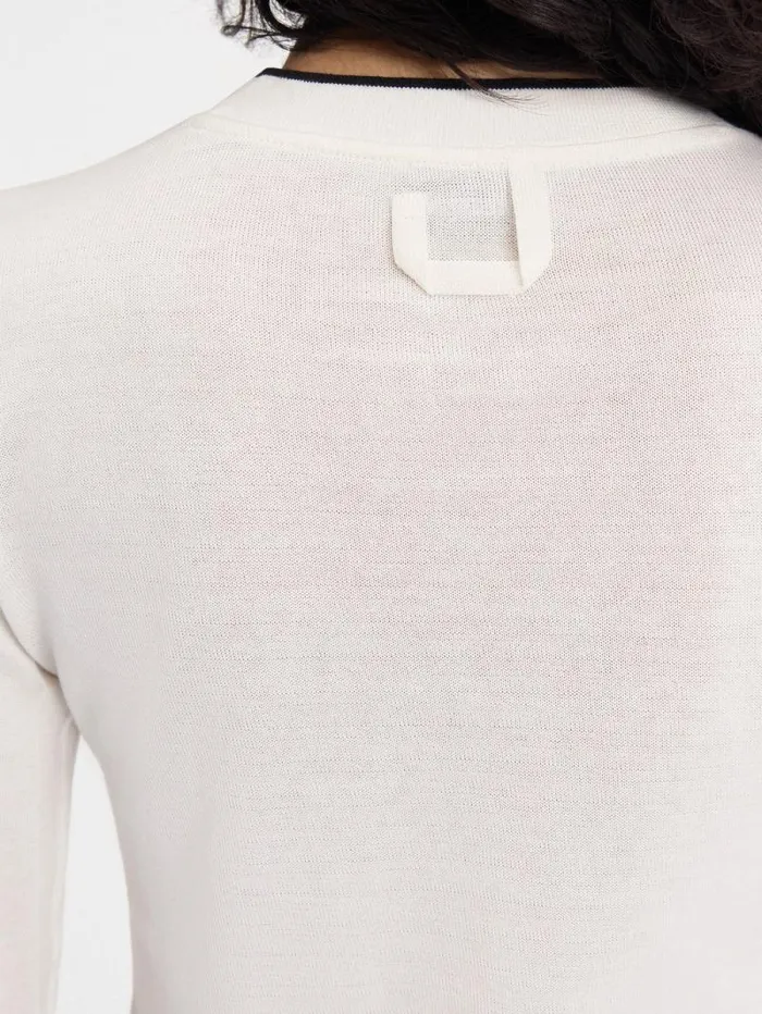 JACQUEMUS The Tricot Sweater Offwhite Women Tops and Shirts JACQUEMUS The Tricot Sweater Offwhite Women Tops and Shirts