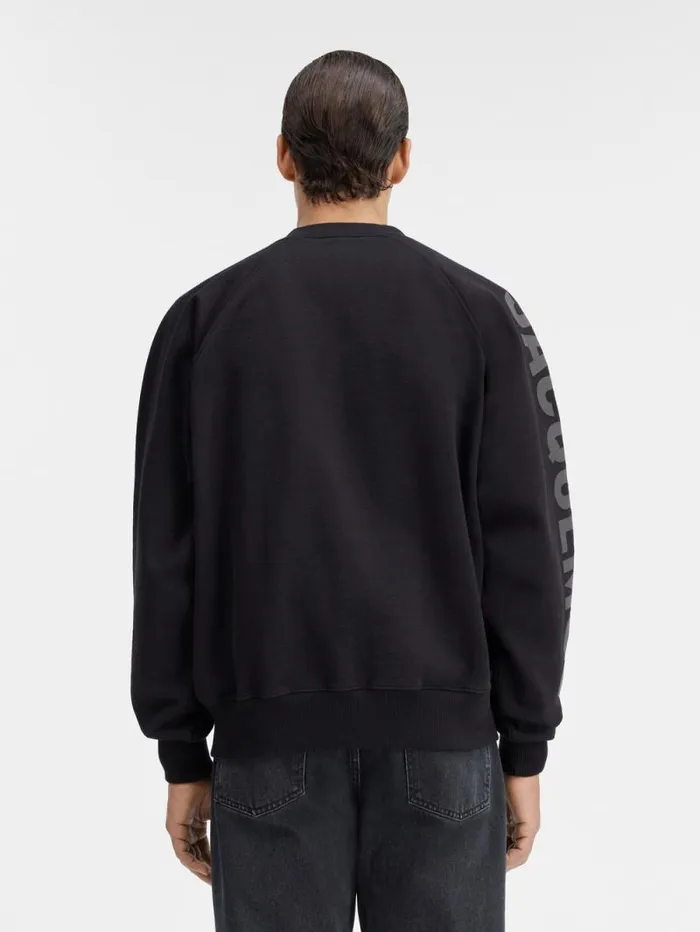 JACQUEMUS The Typo Sweatshirt Black Men Sweatshirts and Joggings JACQUEMUS The Typo Sweatshirt Black Men Sweatshirts and Joggings