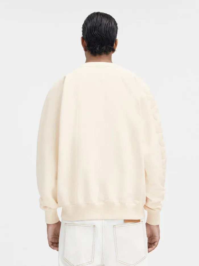 JACQUEMUS The Typo Sweatshirt Light Beige Men Sweatshirts and Joggings JACQUEMUS The Typo Sweatshirt Light Beige Men Sweatshirts and Joggings
