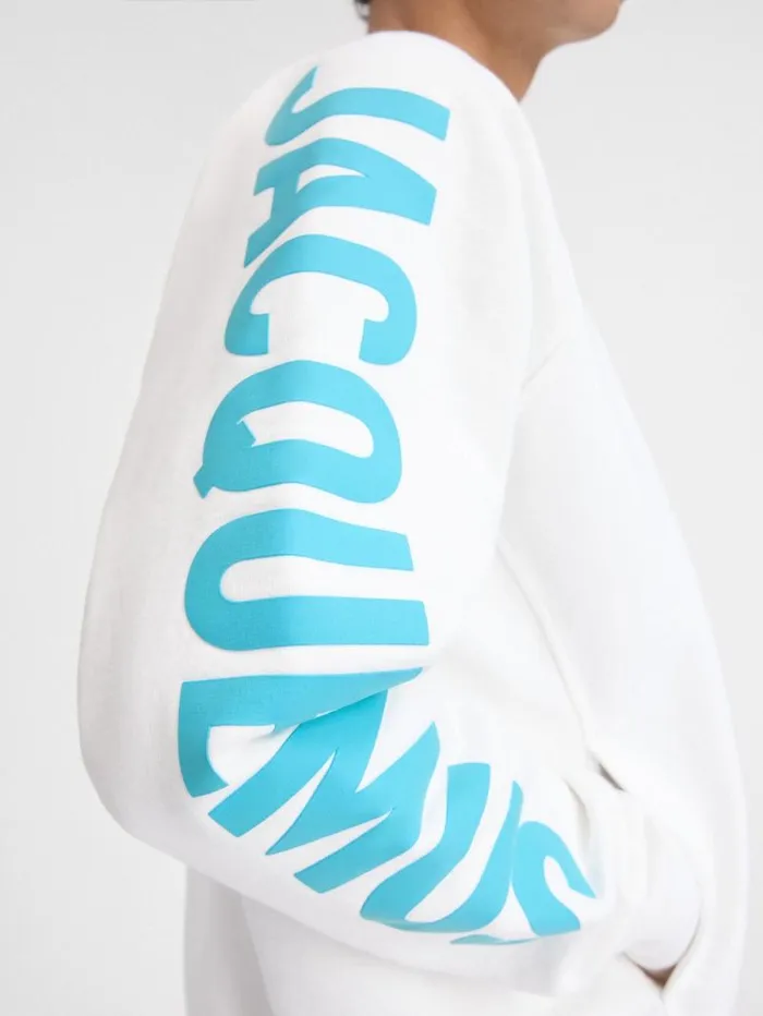 JACQUEMUS The Typo Sweatshirt Multiwhite Men Sweatshirts and Joggings JACQUEMUS The Typo Sweatshirt Multiwhite Men Sweatshirts and Joggings