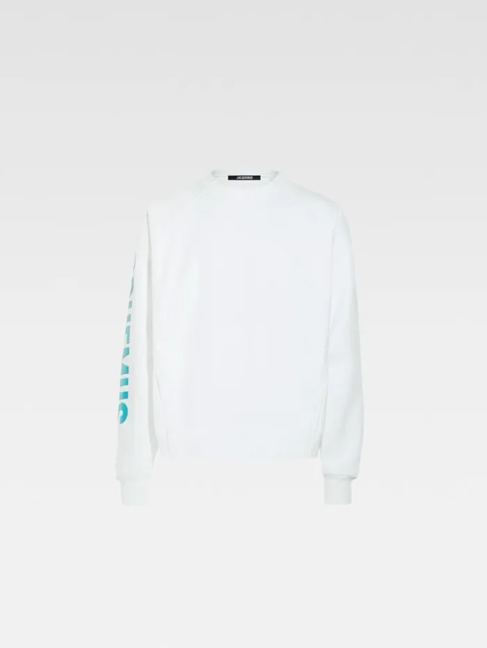 JACQUEMUS The Typo Sweatshirt Multiwhite Men Sweatshirts and Joggings JACQUEMUS The Typo Sweatshirt Multiwhite Men Sweatshirts and Joggings