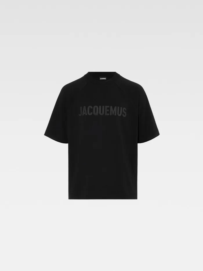 JACQUEMUS The Typo Tshirt Black Men Tshirts
