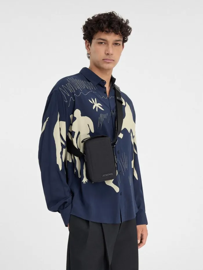 JACQUEMUS The Vertical Cuerda Black WomenMen Crossbody and Handbags JACQUEMUS The Vertical Cuerda Black WomenMen Crossbody and Handbags