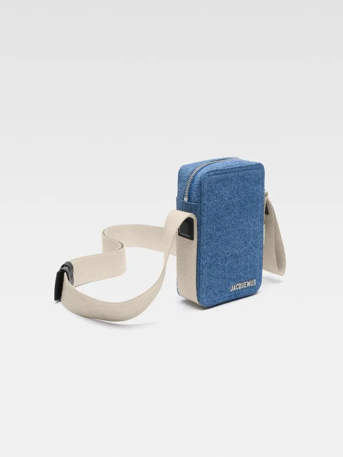JACQUEMUS The Vertical Cuerda Blue WomenMen Crossbody and Handbags