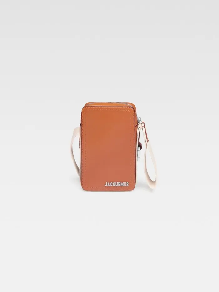 JACQUEMUS The Vertical Cuerda Light Brown Men Bags