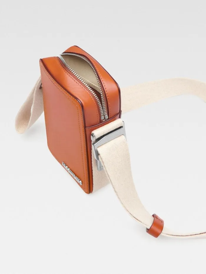 JACQUEMUS The Vertical Cuerda Light Brown Men Bags