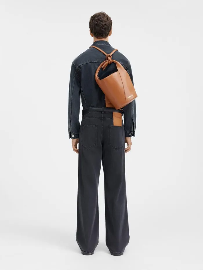 JACQUEMUS The Wide DeNmes Denim Pants Black Men Denim