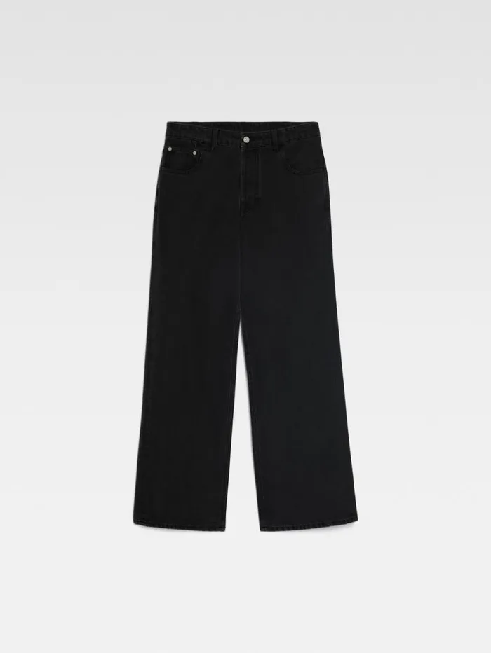 JACQUEMUS The Wide DeNmes Denim Pants Black Men Denim