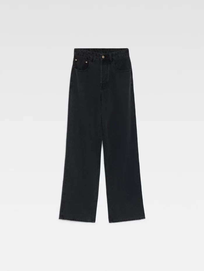 JACQUEMUS The Wide DeNmes Denim Pants Black Women Denim JACQUEMUS The Wide DeNmes Denim Pants Black Women Denim