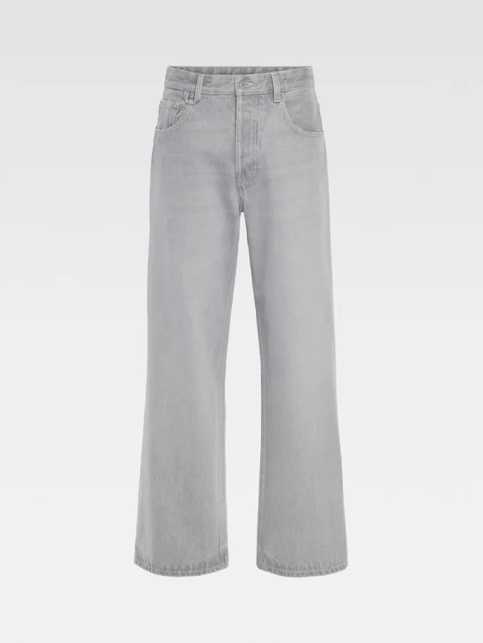 JACQUEMUS The Wide DeNmes Denim Pants Grey Offwhite Men Denim JACQUEMUS The Wide DeNmes Denim Pants Grey Offwhite Men Denim