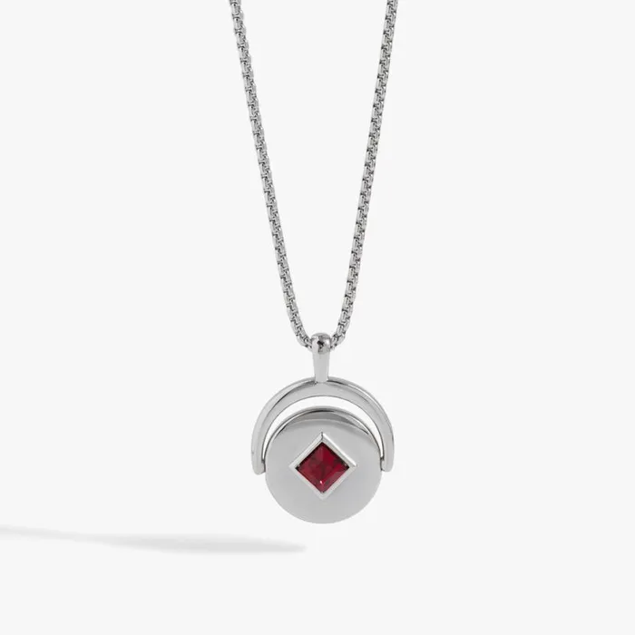 January Birthstone And Flower Flip Charm Necklace Stainless Steel Gold Women Alex And Ani Birthday January Birthstone And Flower Flip Charm Necklace Stainless Steel Gold Women Alex And Ani Birthday