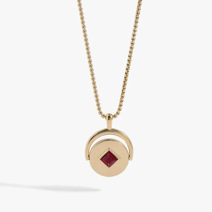 January Birthstone And Flower Flip Charm Necklace Stainless Steel Gold Women Alex And Ani Flower January Birthstone And Flower Flip Charm Necklace Stainless Steel Gold Women Alex And Ani Flower