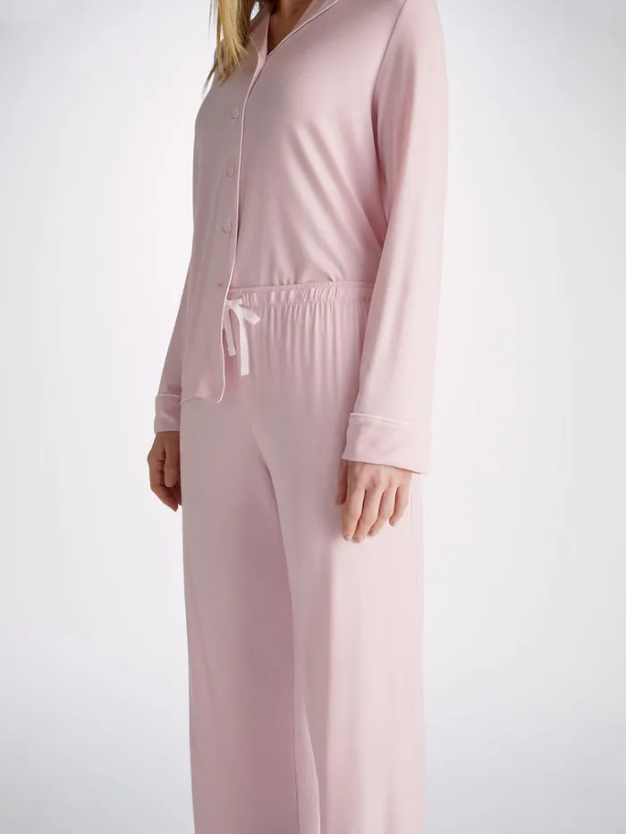 Jersey Pajamas Women Derek Rose Pajamas Lara Micro Modal Stretch Ballet Pink
