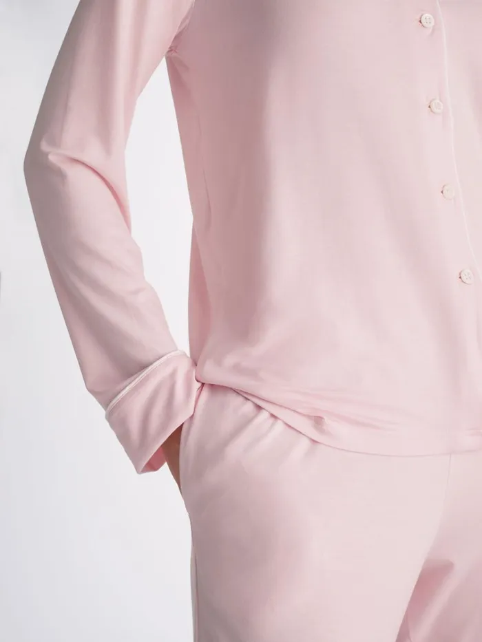 Jersey Pajamas Women Derek Rose Pajamas Lara Micro Modal Stretch Ballet Pink