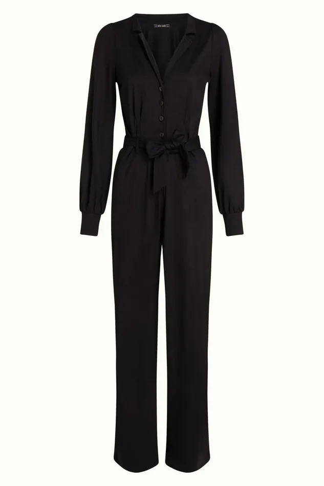 Jumpsuits Women King Louie Darcy Jumpsuit Viscose Classic Black 8211 Viscose Classic