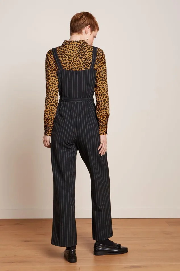Jumpsuits Women King Louie Ines Jumpsuit Ziggy Stripe Black 8211 Ziggy Stripe