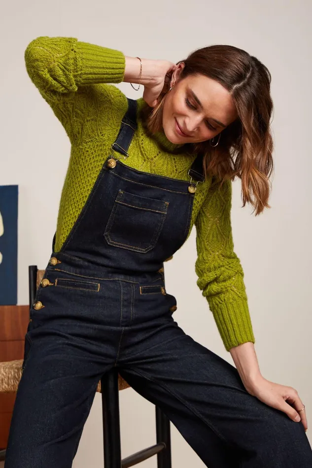 Jumpsuits Women King Louie Salopette Walker Denim Indigo Blue 8211 Walker Denim