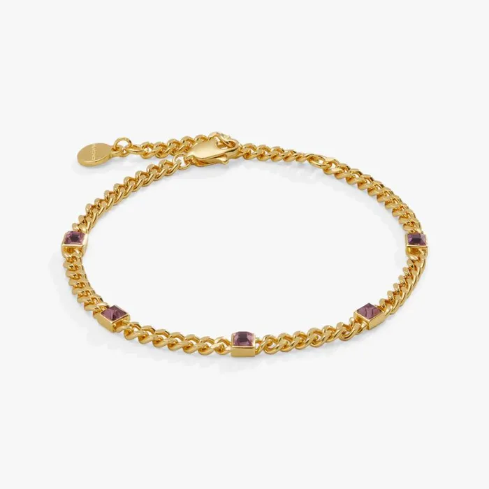 June Birthstone Light Amethyst Curb Chain Bracelet Silver Women Alex And Ani Wedding Engagement June Birthstone Light Amethyst Curb Chain Bracelet Silver Women Alex And Ani Wedding Engagement