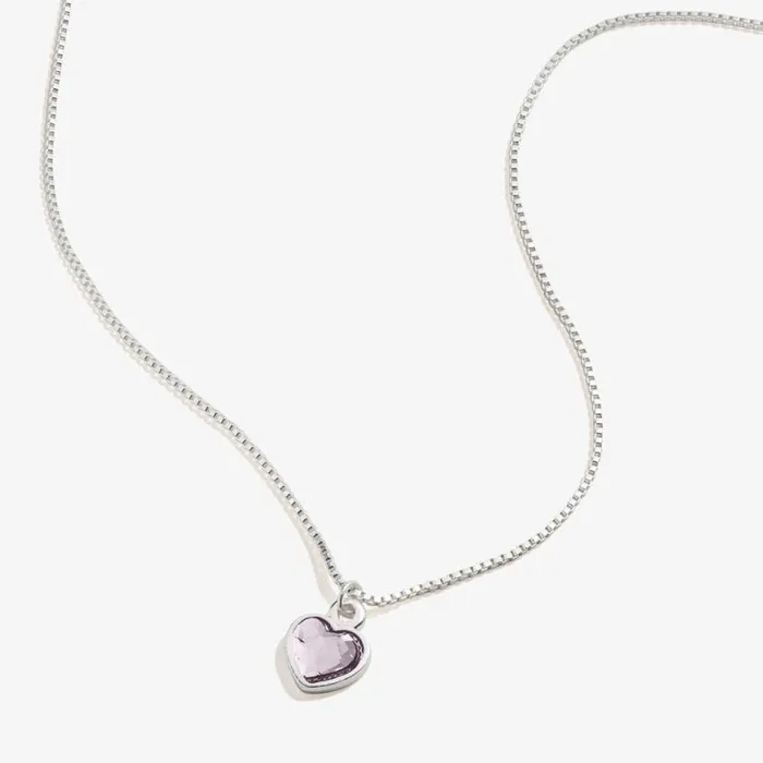 June Birthstone Light Amethyst Heart Necklace Gold Women Alex And Ani Love June Birthstone Light Amethyst Heart Necklace Gold Women Alex And Ani Love