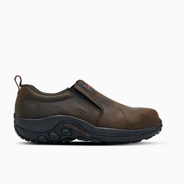 Jungle Moc Leather Comp Toe Sd Work Shoe Espresso Men Merrell SlipOns