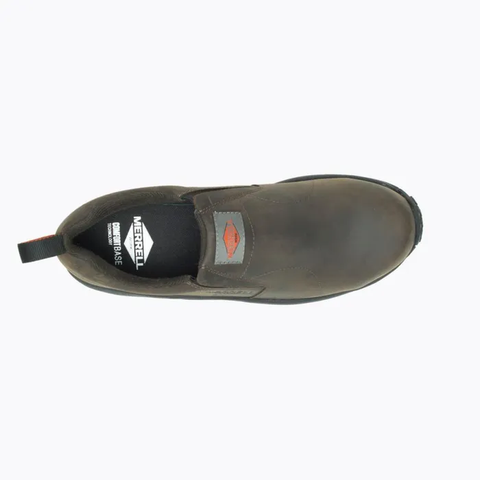 Jungle Moc Leather Comp Toe Sd Work Shoe Espresso Men Merrell SlipOns