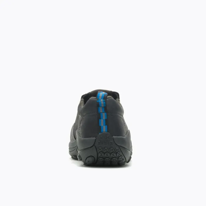Jungle Moc Leather Comp Toe Work Shoe Wide Width Black Men Merrell SlipOns