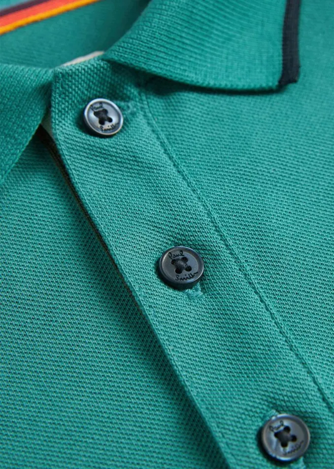 Junior Paul Smith Polo Shirts 213 Years Green Signature Logo Polo Shirt Junior Paul Smith Polo Shirts 213 Years Green Signature Logo Polo Shirt
