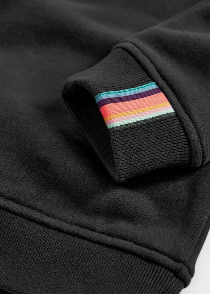 Junior Paul Smith Sweatshirts and Hoodies 213 Years Black Zebra Logo Sweatshirt