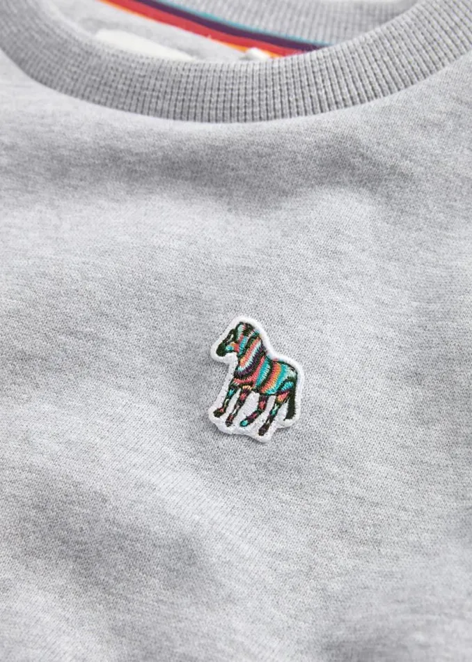 Junior Paul Smith Sweatshirts and Hoodies 213 Years Grey Marl Zebra Sweatshirt Junior Paul Smith Sweatshirts and Hoodies 213 Years Grey Marl Zebra Sweatshirt