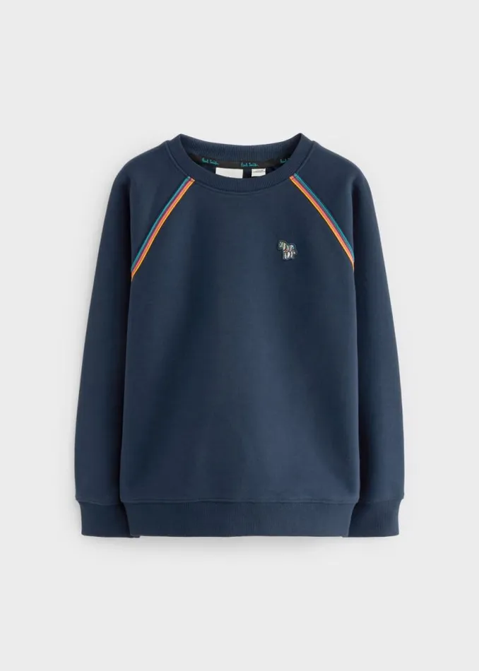 Junior Paul Smith Sweatshirts and Hoodies 612 Years Navy 039Artist Stripe039 Crew Neck Sweatshirt Junior Paul Smith Sweatshirts and Hoodies 612 Years Navy 039Artist Stripe039 Crew Neck Sweatshirt