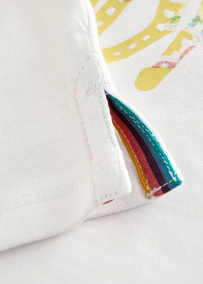 Junior Paul Smith TShirts 213 Years White 039Stacked Zebra039 Print TShirt Junior Paul Smith TShirts 213 Years White 039Stacked Zebra039 Print TShirt