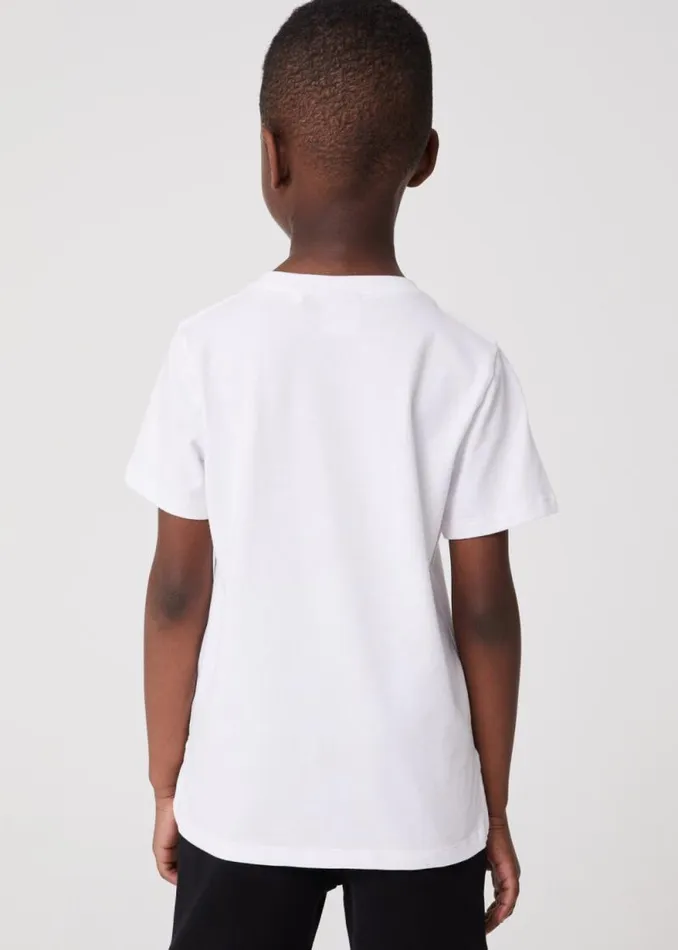 Junior Paul Smith TShirts 213 Years White Embroidery 039Happy039 TShirt Junior Paul Smith TShirts 213 Years White Embroidery 039Happy039 TShirt