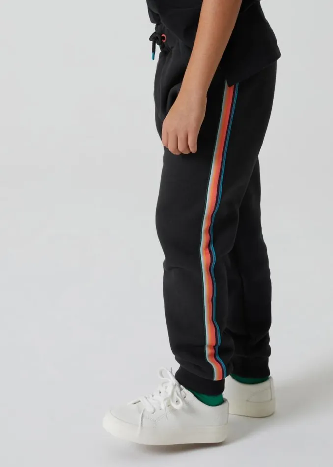 Junior Paul Smith Trousers 213 Years Black 039Artist Stripe039 Joggers Junior Paul Smith Trousers 213 Years Black 039Artist Stripe039 Joggers