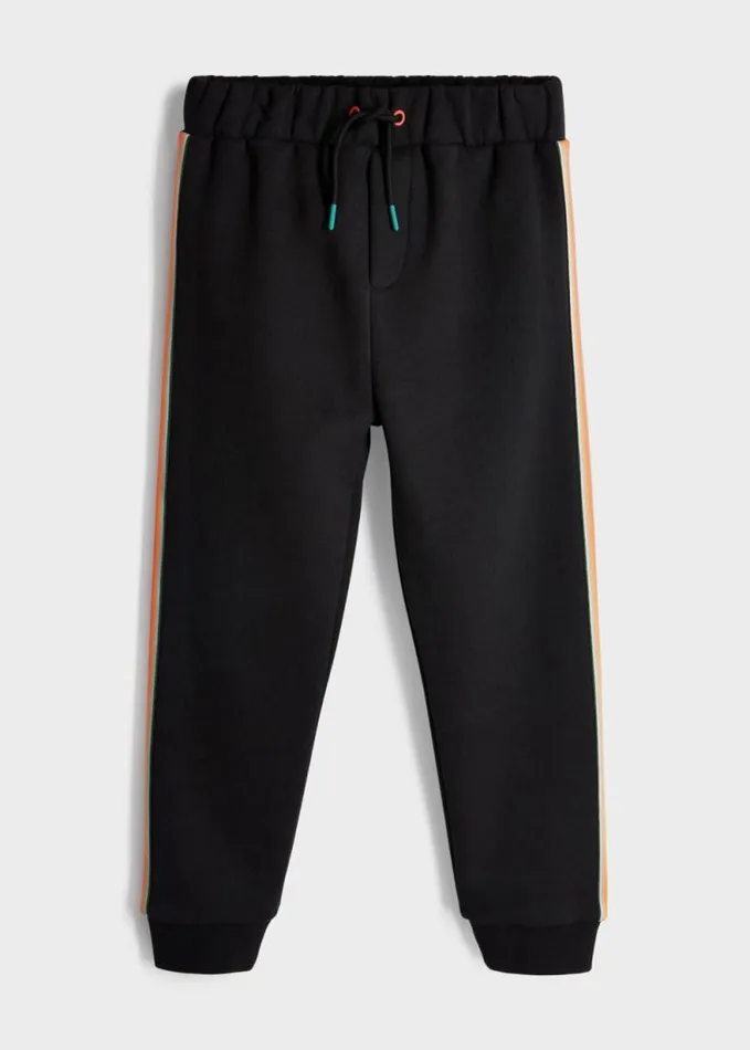 Junior Paul Smith Trousers 213 Years Black 039Artist Stripe039 Joggers Junior Paul Smith Trousers 213 Years Black 039Artist Stripe039 Joggers