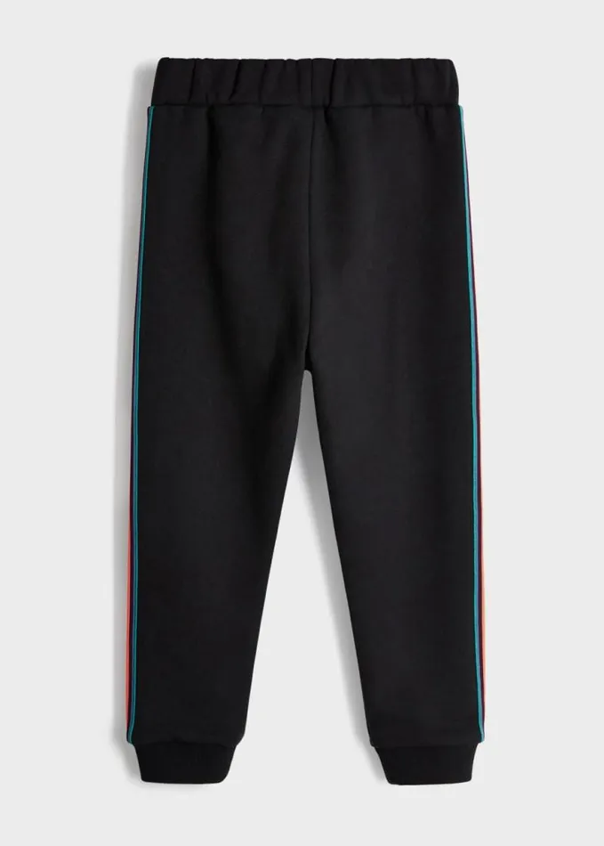 Junior Paul Smith Trousers 213 Years Black 039Artist Stripe039 Joggers Junior Paul Smith Trousers 213 Years Black 039Artist Stripe039 Joggers