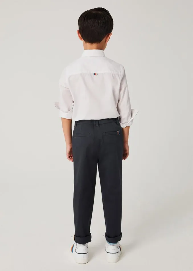 Junior Paul Smith Trousers 213 Years Navy Cotton Chinos